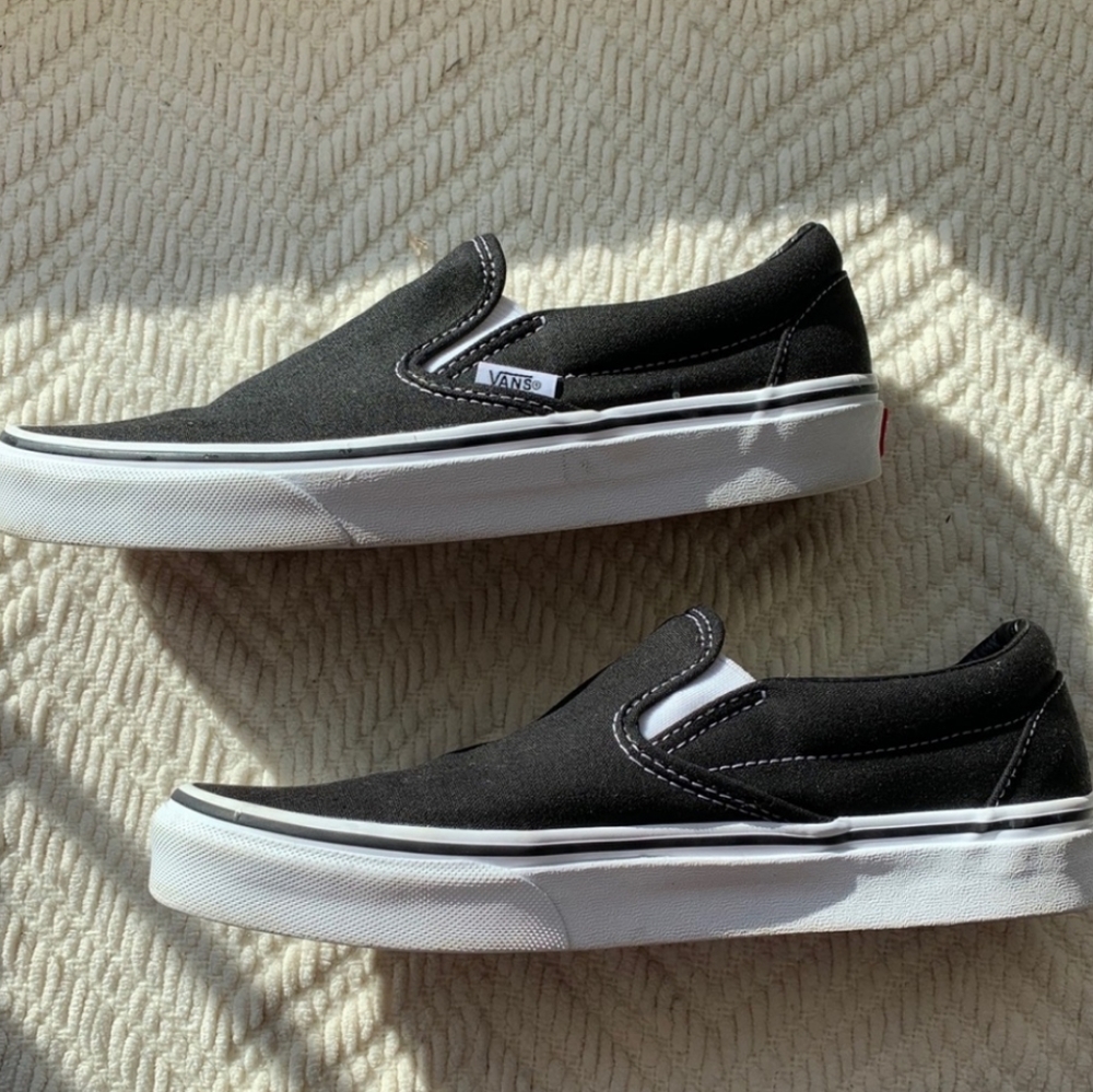 Van's Black Slip Ons